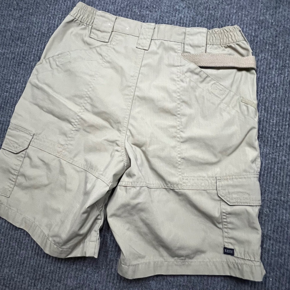 5.11 Tactical Series Mens Khaki Ripstop Cargo Shorts Tan 32 Utility Outdoor 9"